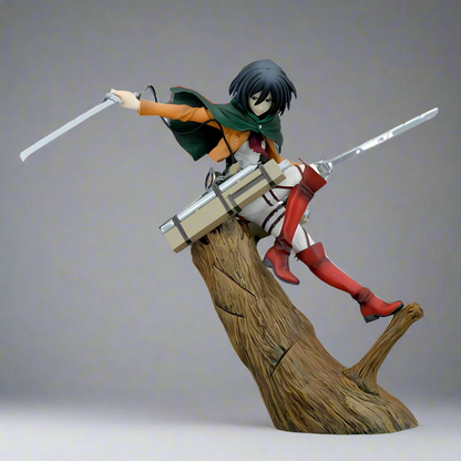 Attack On Titans Anime Figure Blade of Freedom Mikasa Ackerman 35cm (14") PVC Statue