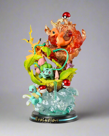 The Starter Legends: Pikachu, Charmander, Bulbasaur, & Squirtle 25cm (10") Collector Statue