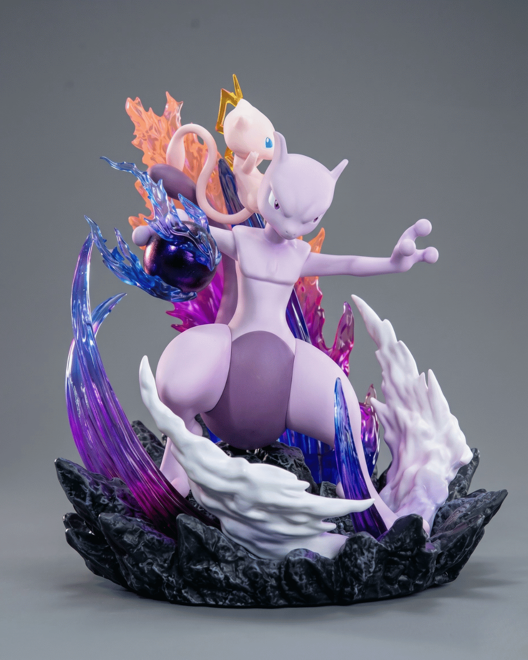 Pokémon Anime Figure Mewtwo and Mew: Psychic Legacy 16cm (6.3") Collector Statue