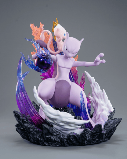 Pokémon Anime Figure Mewtwo and Mew: Psychic Legacy 16cm (6.3") Collector Statue