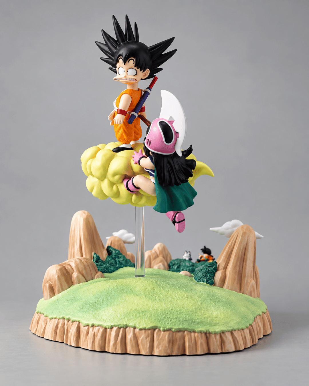 Dragon Ball Anime Figure Nimbus Promise Goku & Chi-Chi 9cm (3.5") Collector Statue