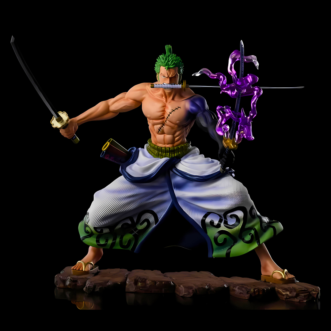 One Piece Anime Figure Three-Sword Legacy Zoro 20cm (8") PVC Statue