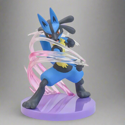 Pokémon Anime Figure Aura Warrior Lucario 13cm (5") PVC Statue