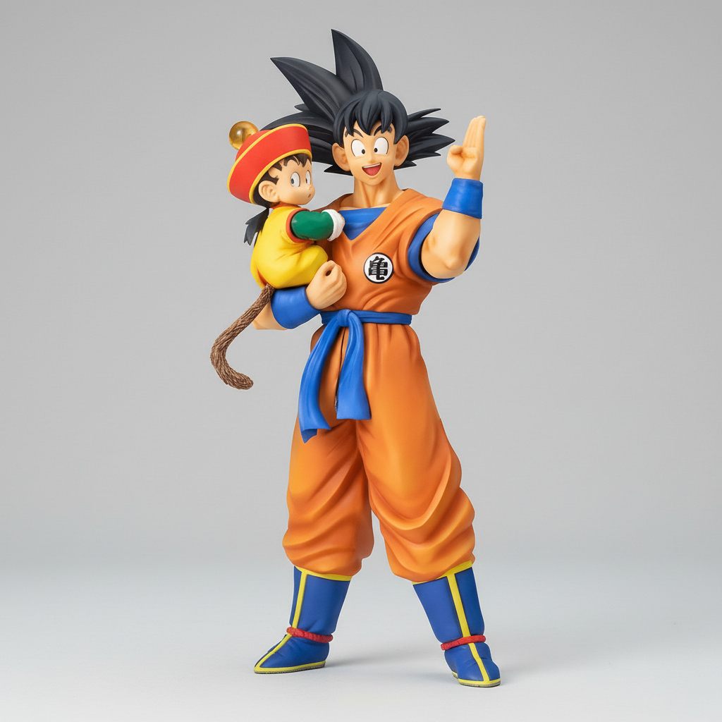 Dragon Ball Anime Figure Making of a Young Warrior Goku & Gohan 30cm (12") PVC Statue