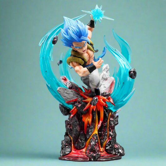 Figura de anime de Dragon Ball, Gogeta Azure Strike, estatua de PVC de 19 cm (7")