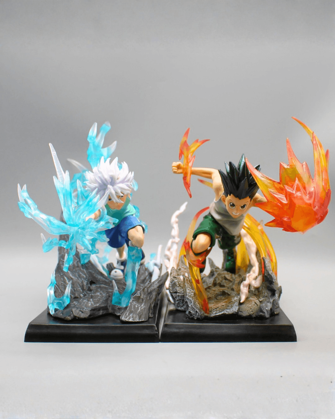 Figurine d'anime Hunter X Hunter Hunter's Heart Gon Freecss et Killua Zoldyck Statue en PVC de 16 cm (6")