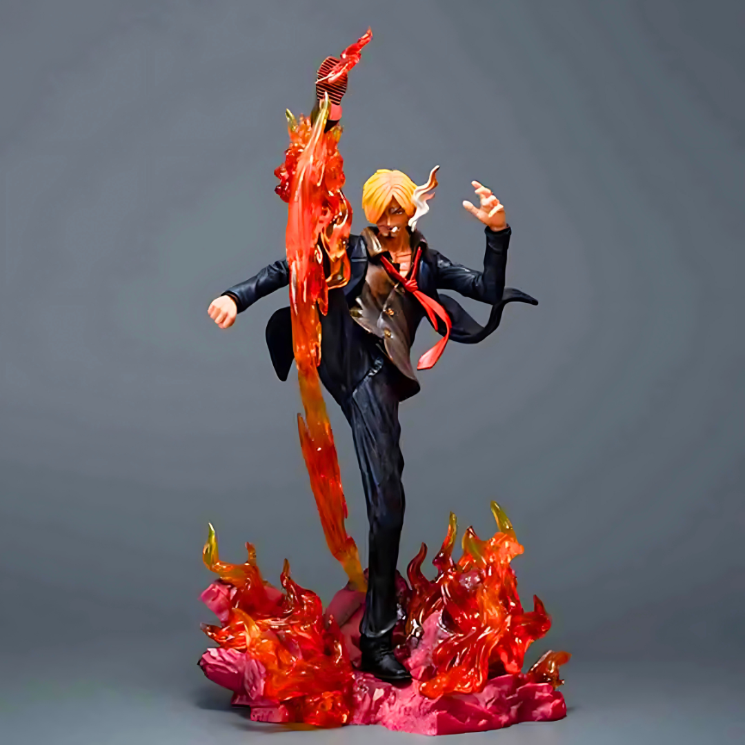 One Piece Anime Figure Black Leg Fury Sanji 30cm (12") PVC Statue