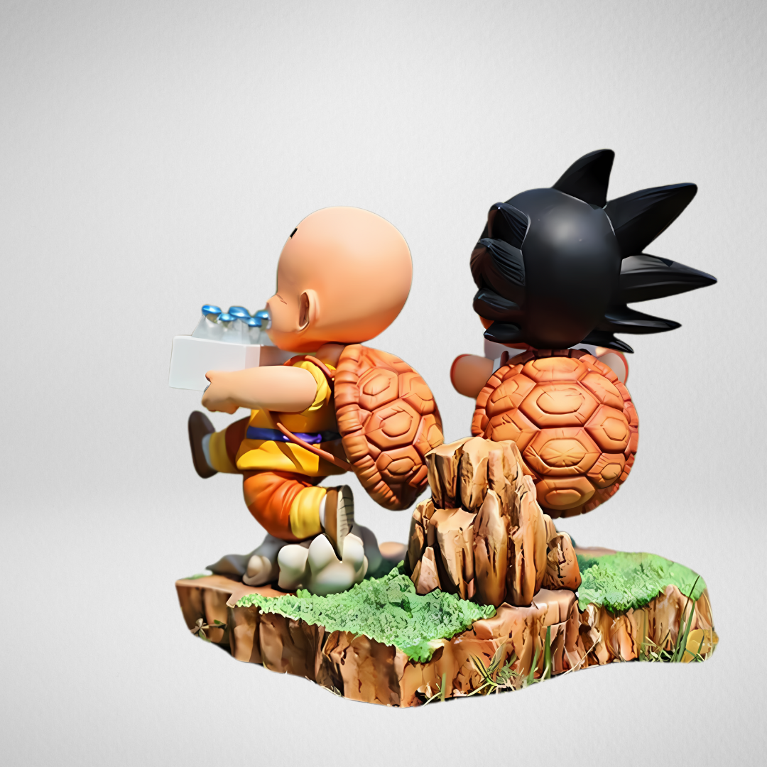 Dragon Ball Anime Figure Milk Madness Goku & Kuririn 6"-15cm PVC Statue