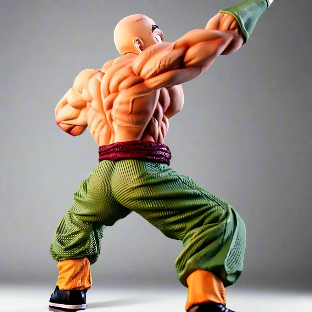 Dragon Ball Anime Figura Brave Sacrifice Tien Shinhan 25cm (10") Estatua de PVC