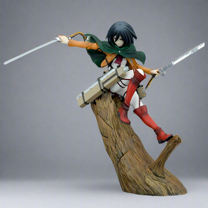 Attack On Titans Anime Figure Blade of Freedom Mikasa Ackerman 35cm (14") PVC Statue