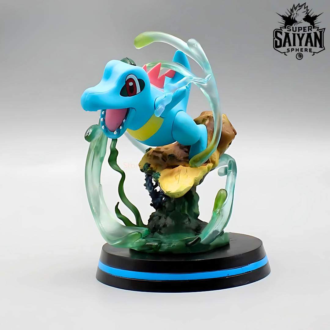 Pokemon Anime Figure Splashing Smile Totodile 12cm (5") PVC Statue