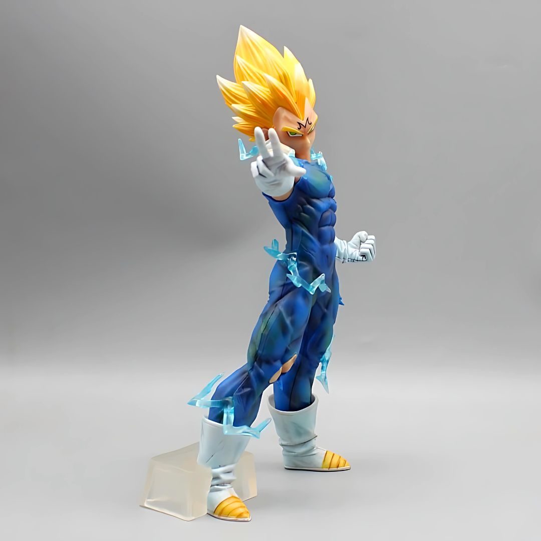 Figura de acción de Dragon Ball Vegeta de 27,5 cm con diseño de mano de elevación demonizada, modelo de estatua coleccionable, decoración de escritorio, juguetes de regalo para niños.