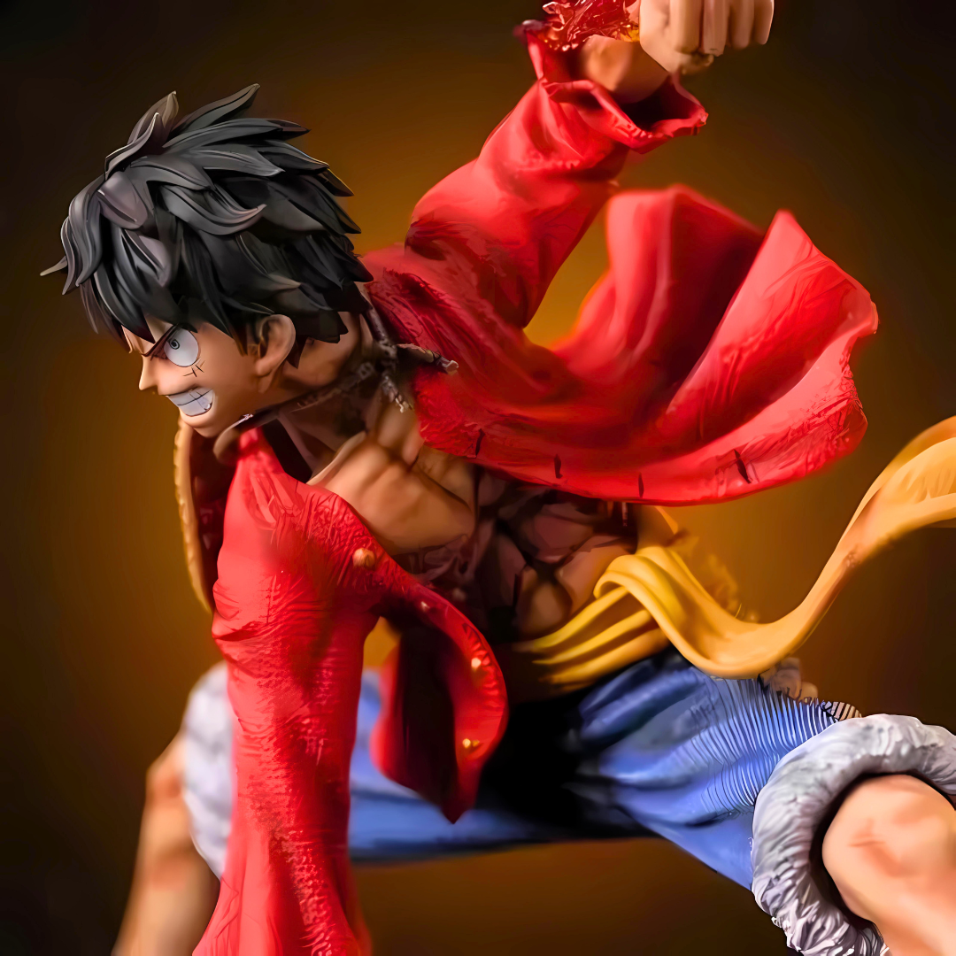 One Piece Anime Figure Pirate King Luffy (4") PVC Statue