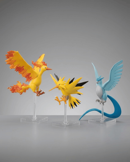 Pokemon Anime Figure Wings of Kanto Moltres, Zapdos & Articuno 4cm (1.6") Collector Statue