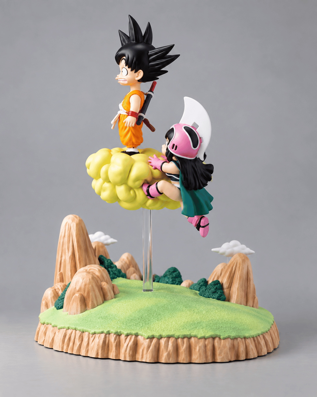 Dragon Ball Anime Figure Nimbus Promise Goku & Chi-Chi 9cm (3.5") Collector Statue