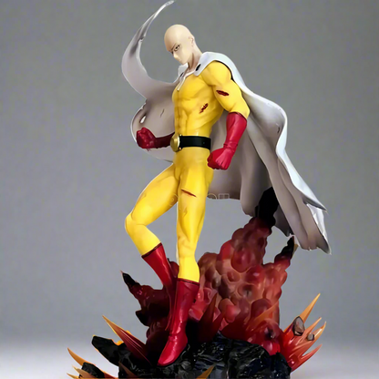 One Punch Man Anime Figure Bald Warrior Saitama 43cm (17") PVC Statue