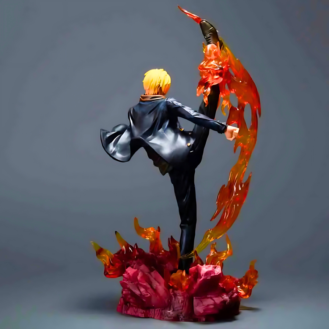 One Piece Anime Figure Black Leg Fury Sanji 30cm (12") PVC Statue