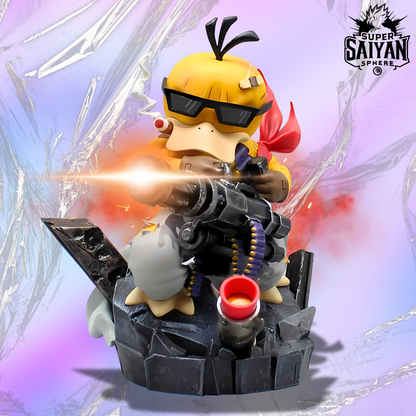 Pokémon Anime Figure Machine Gun Psyduck 16cm (6") PVC Statue