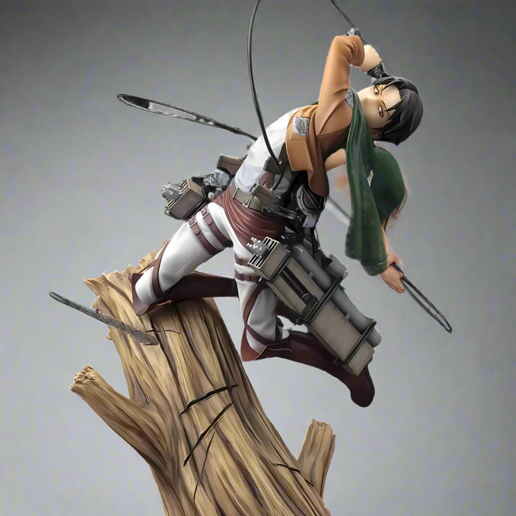 Attack On Titans Anime Figure Titan Slayer Levi Ackerman 35cm (14") PVC Statue