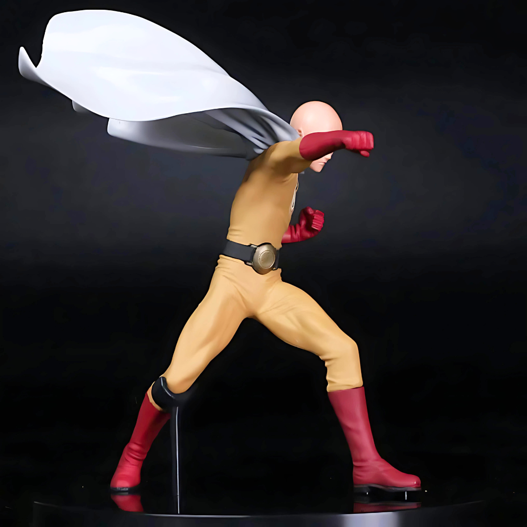 One Punch Man Anime Figure Punch of Power Saitama 14cm (6") PVC Statue