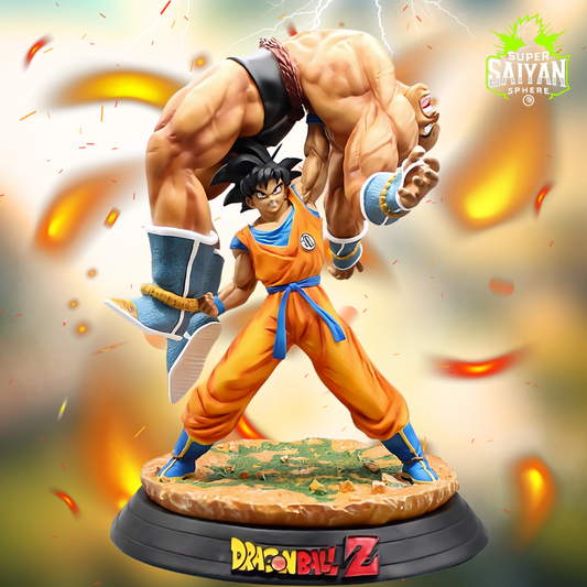 Dragon Ball Anime Figure Goku Overpowers Nappa 17"-43cm PVC Statue