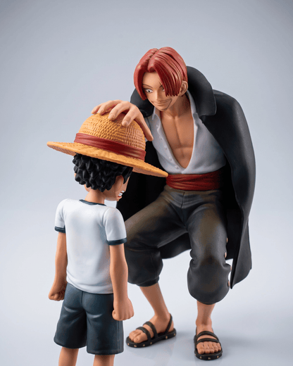 One Piece Anime Figure Shanks and Young Luffy Pirate’s Legacy 18cm (7.1") Collector Statue