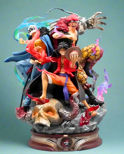 Figurine One Piece Anime Triade de la Mer Luffy Statue PVC 22 cm (9")
