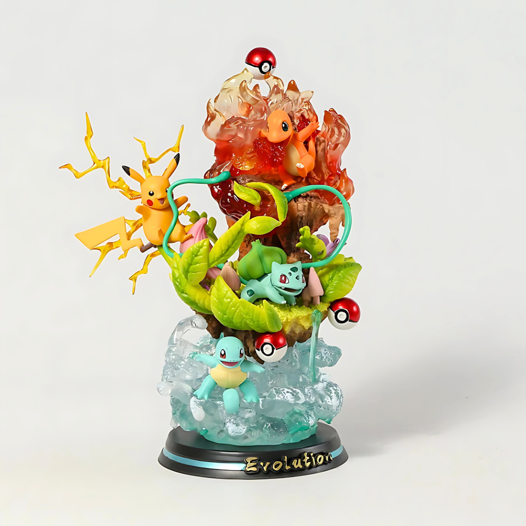 The Starter Legends: Pikachu, Charmander, Bulbasaur, & Squirtle 25cm (10") PVC Statue