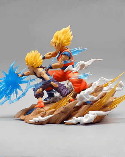 Dragon Ball Anime Figure Birth of a Warrior Gohan & Goku Vs. Cell Collector Statue