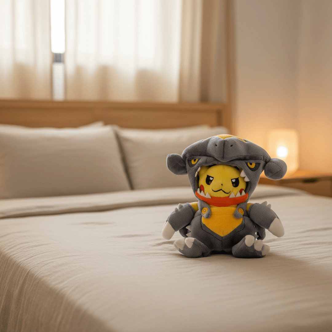 Pokémon Anime Plush Toy ChompaChu Pikachu Cosplay Garchomp 22cm (9") Plushie