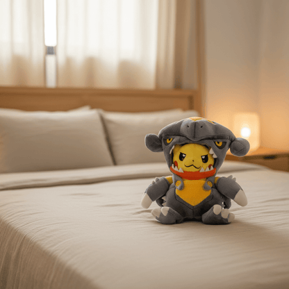 Pokémon Anime Plush Toy ChompaChu Pikachu Cosplay Garchomp 22cm (9") Plushie