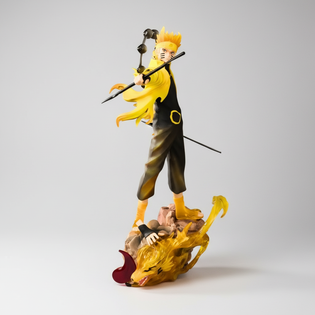 Naruto Uzumaki anime figure with Truth-Seeking Orbs – Kurama aura base