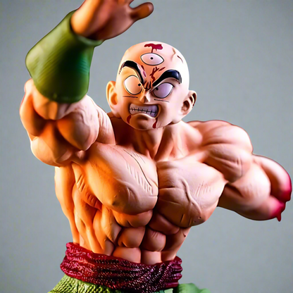 Dragon Ball Anime Figura Brave Sacrifice Tien Shinhan 25cm (10") Estatua de PVC