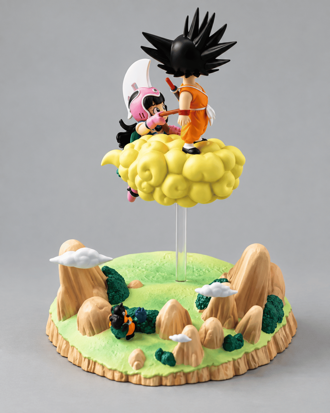 Dragon Ball Anime Figure Nimbus Promise Goku & Chi-Chi 9cm (3.5") Collector Statue