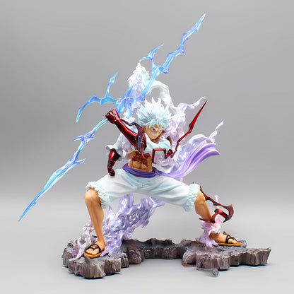 Figura de anime de One Piece Celestial Battle Gear 5 Luffy, estatua de PVC de 28 cm (11")