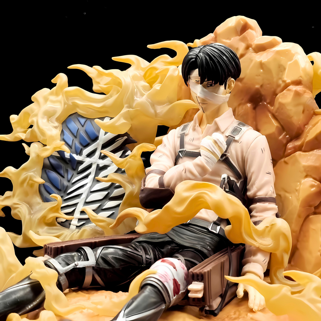 Attack On Titan Anime Figure Blade Master Levi Ackerman 14cm (5") PVC Statue