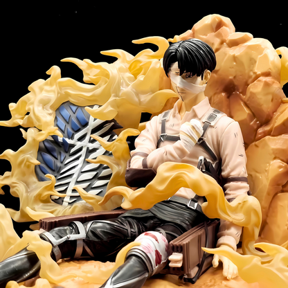 Attack On Titan Anime Figure Blade Master Levi Ackerman 14cm (5") PVC Statue