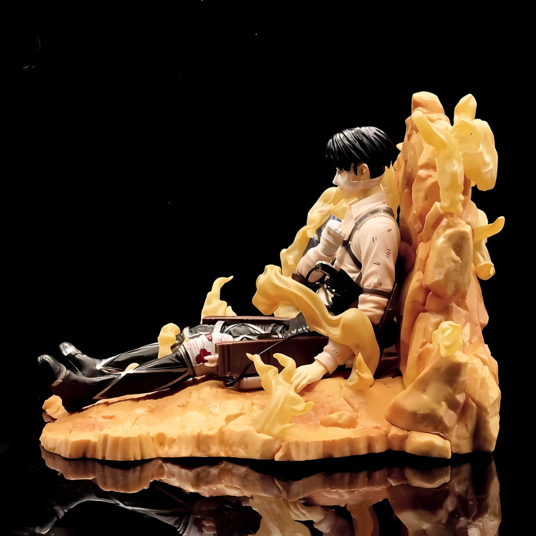 Attack On Titan Anime Figure Blade Master Levi Ackerman 14cm (5") PVC Statue