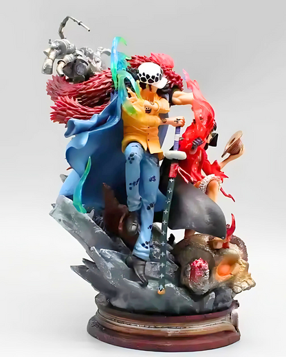 Figurine One Piece Anime Triade de la Mer Luffy Statue PVC 22 cm (9")