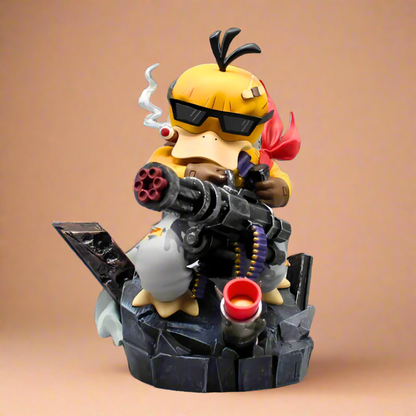 Pokémon Anime Figure Machine Gun Psyduck 16cm (6") PVC Statue