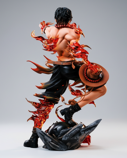 One Piece Anime Figure Hellfire Fist Portgas D. Ace 26cm (11") PVC Statue