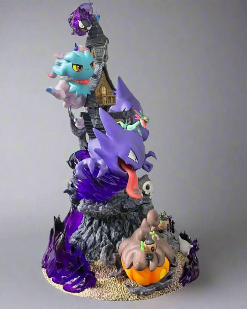Pokémon Anime Figure Whisper in the Mist Gastly, Haunter & Gengar 31cm (12") Collector Statue