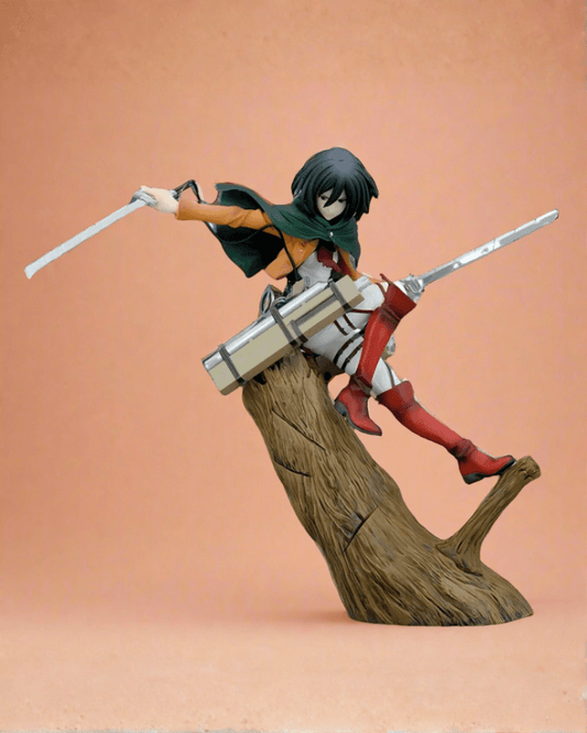 Attack On Titans Anime Figure Blade of Freedom Mikasa Ackerman 35cm (14") PVC Statue