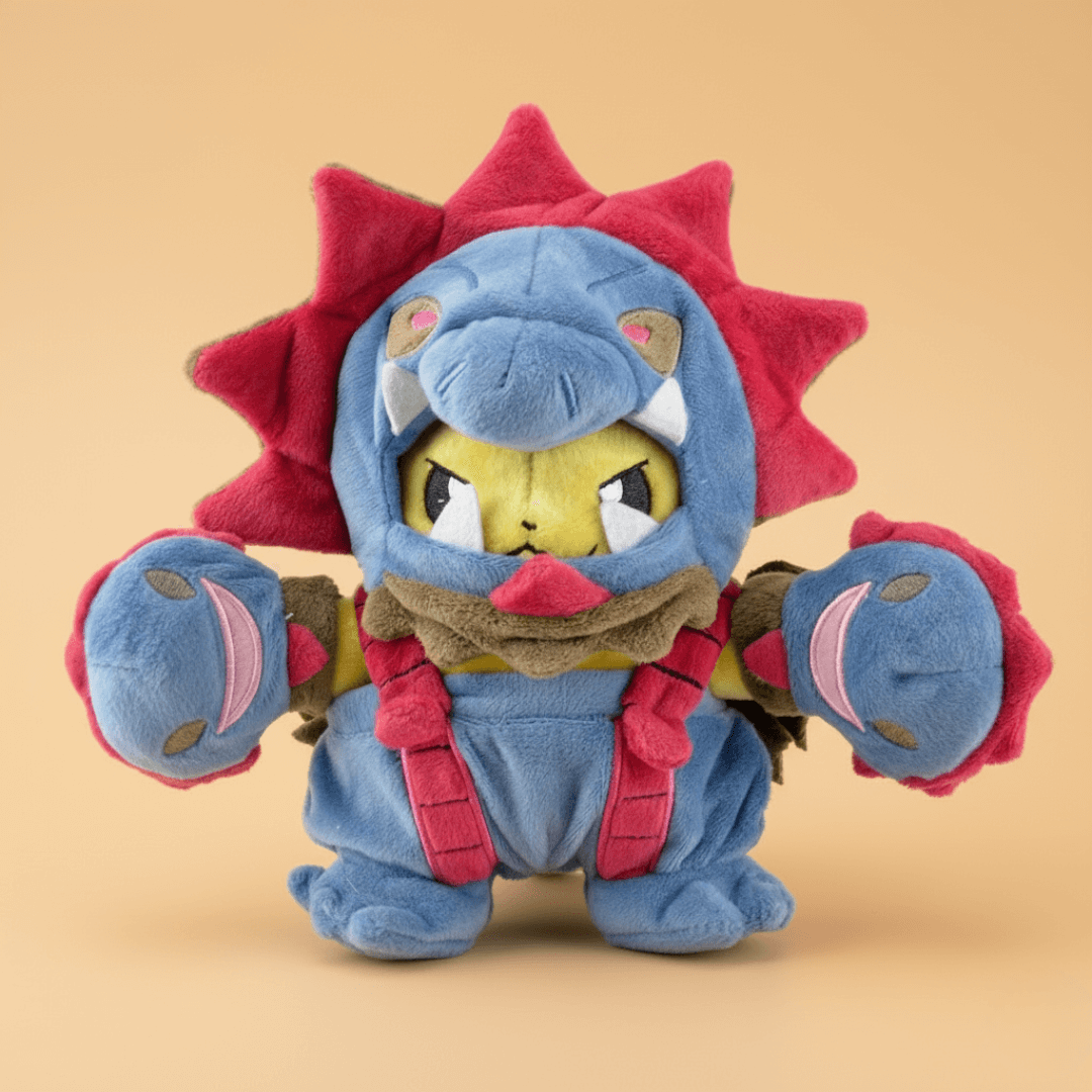 Pokémon Anime Plush Toy Triple Trouble Pikachu Cosplay Hydreigon 22cm (9") Plushie