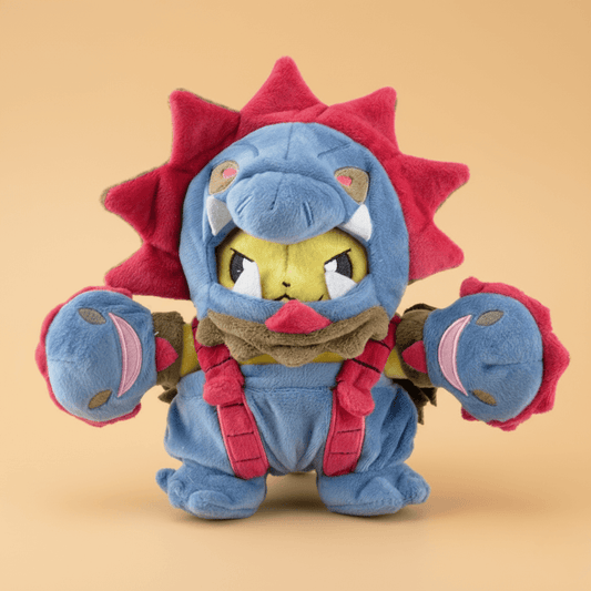Pokémon Anime Plush Toy Triple Trouble Pikachu Cosplay Hydreigon 22cm (9") Plushie