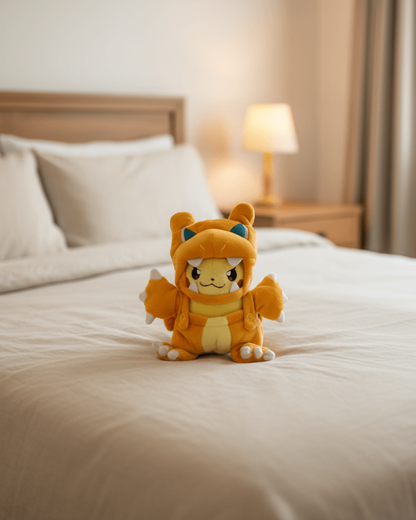 Pokémon Anime Plush Toy PikaZard Pikachu Cosplay Charizard 22cm (9") Plushie