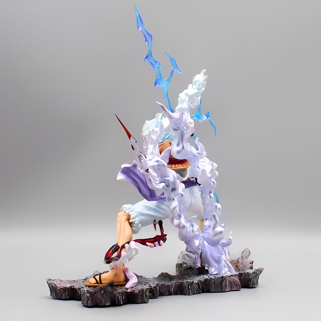 Figura de anime de One Piece Celestial Battle Gear 5 Luffy, estatua de PVC de 28 cm (11")