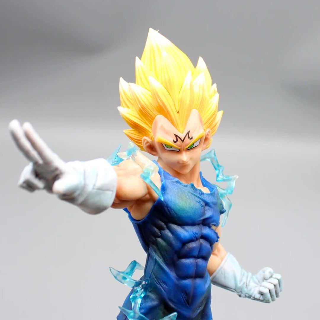 Figura de acción de Dragon Ball Vegeta de 27,5 cm con diseño de mano de elevación demonizada, modelo de estatua coleccionable, decoración de escritorio, juguetes de regalo para niños.