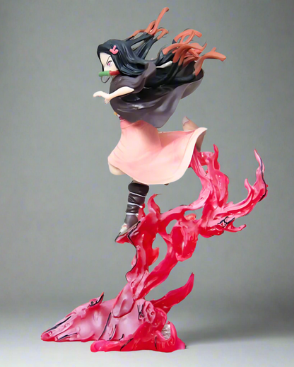 Kamado Nezuko Anime Demon Slayer: Kimetsu no Yaiba Figurine Kochou Shinobu Figurines d'action Statuette en PVC Collection Modèle Jouets Cadeaux