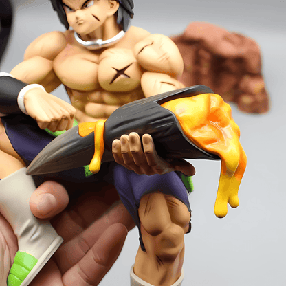 Figura de anime Dragon Ball Gift of Saiyan Might Broly Estatua de PVC de 23 cm (9 ")